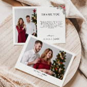 Kerstbruiloft Hartelijk dank Kaart