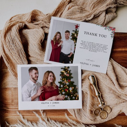 Kerstbruiloft Hartelijk dank Kaart