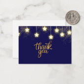 Kerstbruiloft Hartelijk dank Notitiekaartje (Voorkant / Achterkant in situ)