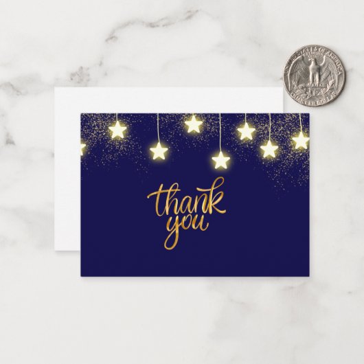 Kerstbruiloft Hartelijk dank Notitiekaartje (Voorkant / Achterkant in situ)