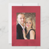 Kerstbruiloft Holly Foto Save The Date (Achterkant)