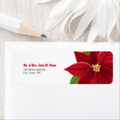kerstbruiloft in Poinsettia Etiket (Insitu)