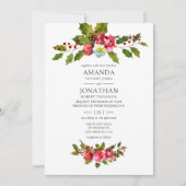 kerstbruiloft kaart (Voorkant)