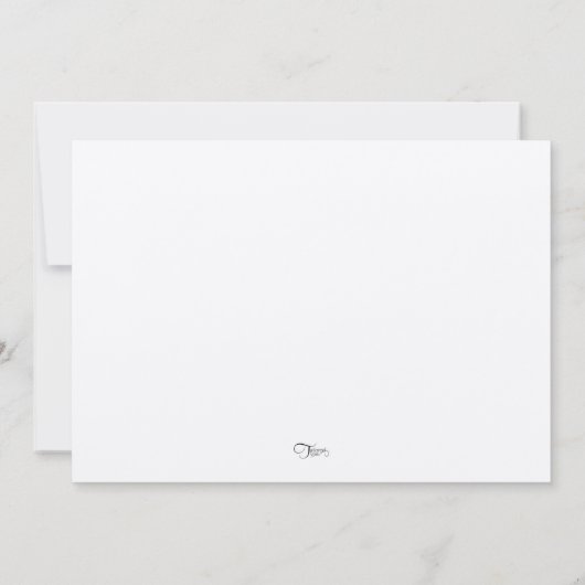 kerstbruiloft kaart (Achterkant)