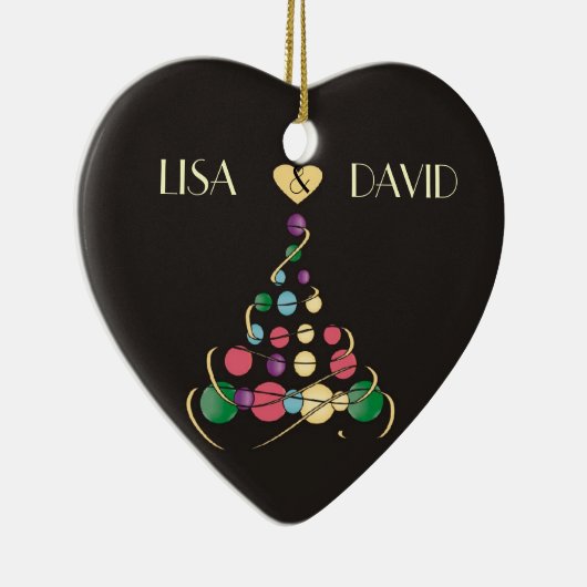 kerstbruiloft keramisch ornament (Rechts)