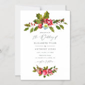 kerstbruiloft magnetische uitnodiging (Voorkant)