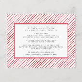 kerstbruiloft met bezoekerslijst informatiekaartje (Achterkant)