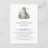 Kerstbruiloft met details informatiekaartje (Voorkant)