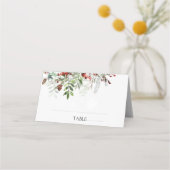 Kerstbruiloft met plattegrond plaatskaartje (Voorkant)