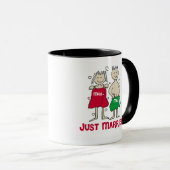 Kerstbruiloft Mr Mrs Mrs net getrouwd Mok (Voorkant rechts)