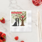 Kerstbruiloft Napkin Servetten (Insitu)