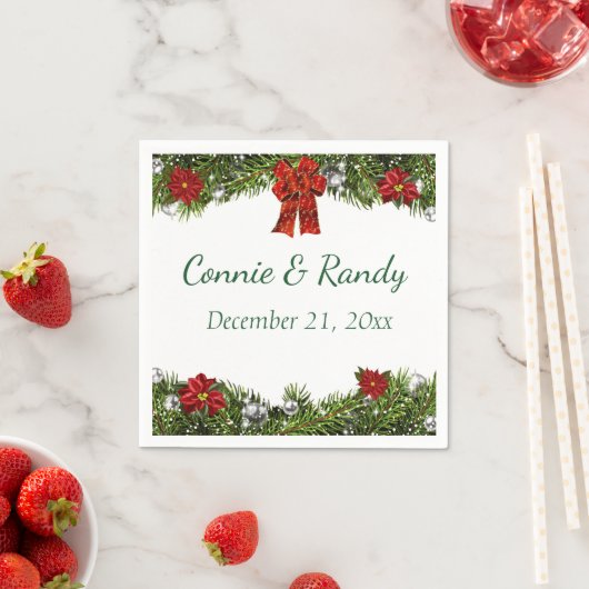 Kerstbruiloft Napkins Servet (Insitu)