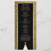 kerstbruiloft programmakaart (Achterkant)