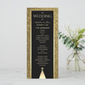 kerstbruiloft programmakaart (Staand voorkant)