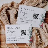 Kerstbruiloft RSVP Kaart Sjabloon