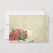 kerstbruiloft RSVP Kaartje (Achterkant)