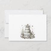 kerstbruiloft RSVP kaartje (Achterkant)