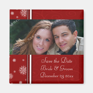 kerstbruiloft Save the Date Photo Magnet