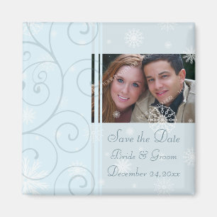 kerstbruiloft Save the Date Photo Magnet