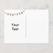 Kerstbruiloft schoolbord Save the Date Aankondigingskaart (Achterkant)