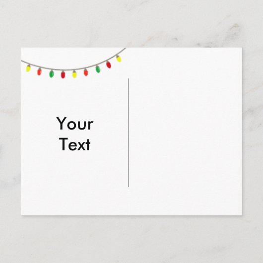 Kerstbruiloft schoolbord Save the Date Aankondigingskaart (Achterkant)