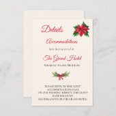 Kerstbruiloft - Sluitingskaart Informatiekaartje (Voorkant / Achterkant)