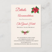 Kerstbruiloft - Sluitingskaart Informatiekaartje (Voorkant)