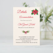 Kerstbruiloft - Sluitingskaart Informatiekaartje (Staand voorkant)