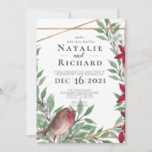 Kerstbruiloft uitnodiging (Voorkant)