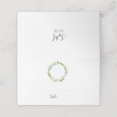 Kerstbruiloft, visitekaartje, Kaart Plaatskaartje (Buitenkant ongevouwen)