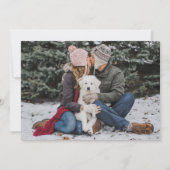 kerstbruiloft voor de feestdag | De foto bewaart d Save The Date (Achterkant)