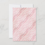 kerstbruiloft | Waterverf RSVP met keuze uit maalt (Achterkant)