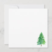 Kerstbruiloft Winterbos Hartelijk dank Kaart (Achterkant)