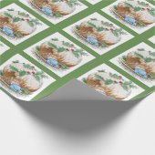 Kerstbruinemuis Cadeaupapier (Hoek)