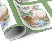 Kerstbruinemuis Cadeaupapier (Rol Hoek)