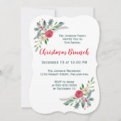 KerstBrunch Event Winter Florals & Holly Kaart (Voorkant)