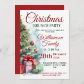 Kerstbrunch Kaart (Voorkant / Achterkant)