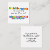 kerstbubbels die we verplaatst hebben informatiekaartje (Voorkant / Achterkant)