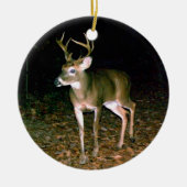 Kerstbuck Deer Keramisch Ornament (Voorkant)