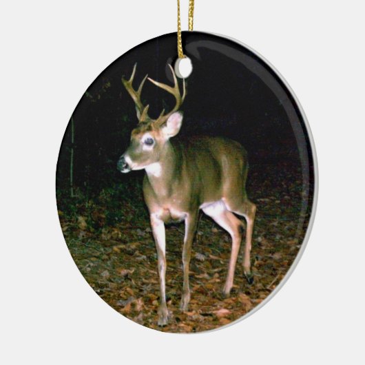 Kerstbuck Deer Keramisch Ornament (Links)