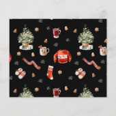 Kerstbudget 10 multi-fotokaart - Zwart Goud (Achterkant)