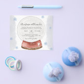 Kerstbudget uitnodiging tot huwelijksceremonie. flyer (Enkel)