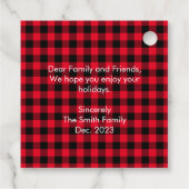 kerstbuffel bedankjes labels (Achterkant)