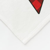 kerstbuffel fleece deken (Hoek)