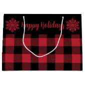 kerstbuffel met Red SF Large Gift Bag Groot Cadeauzakje (Voorkant)