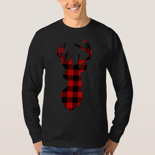 Kerstbuffelbommenrendierlijk deer, hoofd van de X- T-shirt (Voorkant)