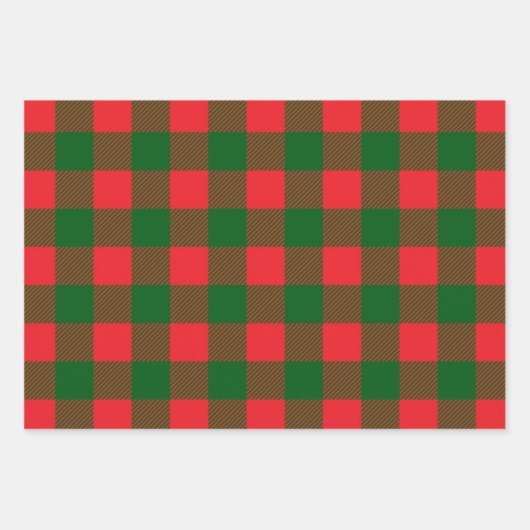 kerstbuffelpapier inpakpapier vel (Voorkant 3)