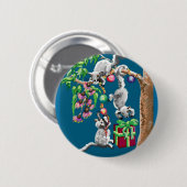 Kerstbuidelrat Ronde Button 5,7 Cm (Voorkant /achterkant)