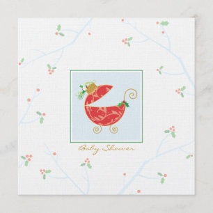 kerstbulbritten Baby, uitnodiging voor carriage Sh