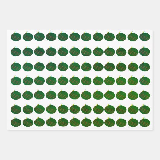 kerstbulkpapier (3 platte platen) inpakpapier vel (Voorkant 3)